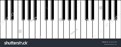 Piano Keys Musical Instrument Keyboard Vector Stock Vector Royalty Free 2232222765 Shutterstock