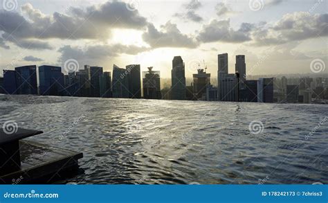 Singapore, Circa March 2020: Skyline from the City from the Infinity ...