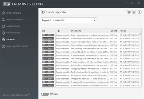 Rapporti Di Controllo Eset Endpoint Security Guida On Line Eset