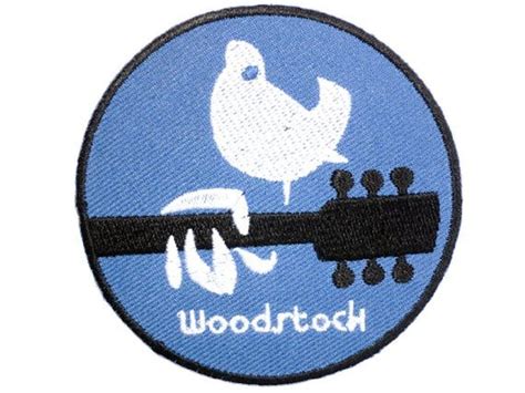 Vintage Woodstock Rock Love Dove Sew On Embroidered Patch 3 Bag