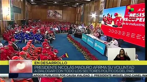 Pdte Nicolás Maduro remarcó su voluntad de entendimiento con todos los