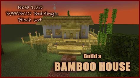 How to build a BAMBOO HOUSE in Minecraft 1.20 beta in 2023 | Bamboo house, Minecraft projects ...