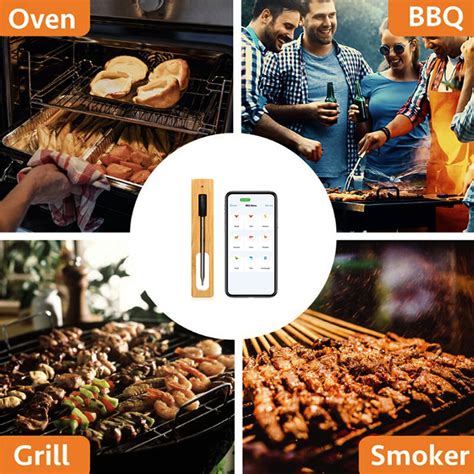 Keuken Draadloze Vlees Eten Steak Thermometer Voor Oven Grill Bbq Roker