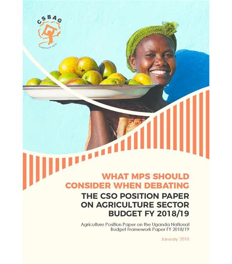 CSO Position Paper On The Agriculture Sector National Budget Framework