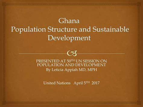 Npc Ghana Cpd 50th Un Conference Presentation Ppt