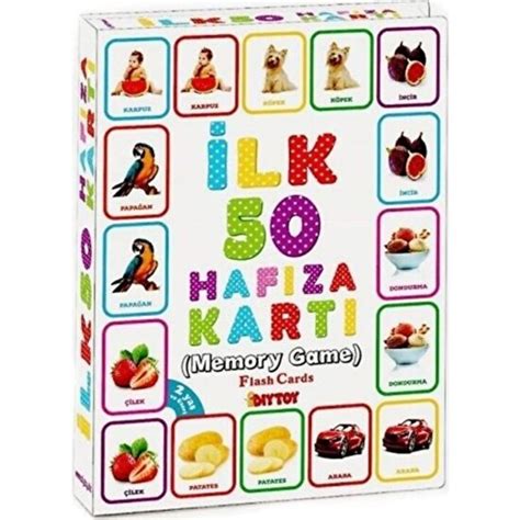 Diytoy S Hafıza Set Ilk 100 Sözcük Zeka Oyun Kartları ve Ilk Fiyatı