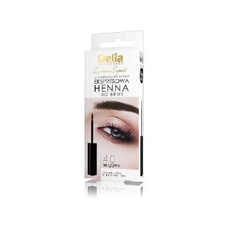 Delia Eyebrow Expert henna ekspresowa jednoskładnikowa do brwi brązowa 6ml