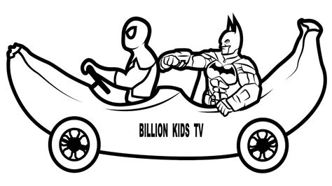 Batman Car Coloring Coloring Pages