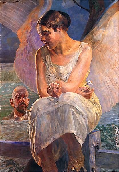 Intermezzo Painting Jacek Malczewski Oil Paintings