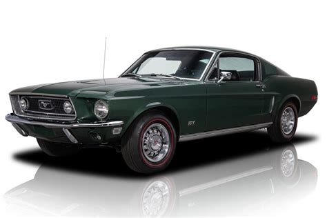 1968 Ford Mustang Gt Highland Green Fastback 390 V8 4 Speed Manual