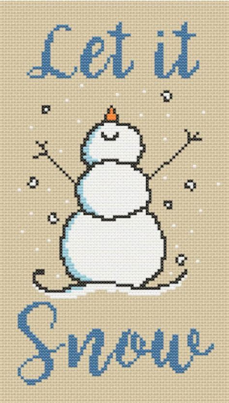 The Snowman Costume Cross Stitch Pattern Pdf Artofit