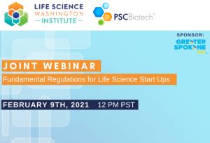 Feb Lunch And Learn With GSI Logo Life Science Washington Institute