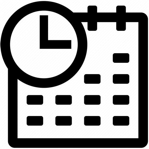 And Clock Timestamp Timetable Time Date Time And Date Icon