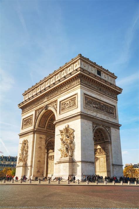 Arc De Triomphe De L Etoile In Paris Frankreich Redaktionelles