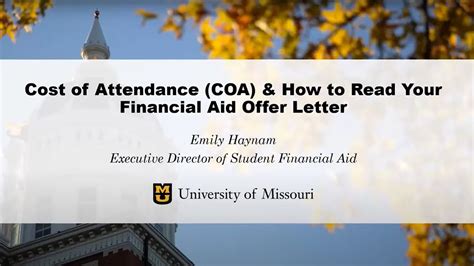 Make Your Mizzou Plan Understanding Your Cost And Financial Aid Offer