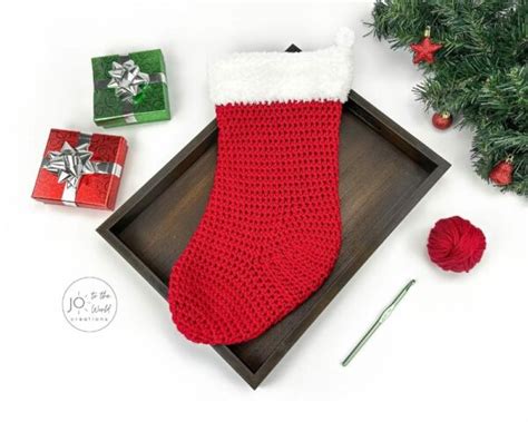 Easy Christmas Stocking - Free Crochet Pattern | Jo to the World Creations
