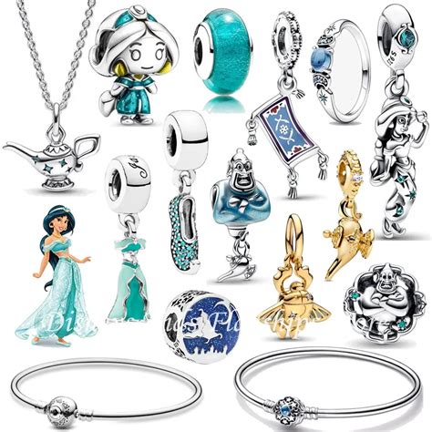 Disney Colgante De Plata De Ley Para Mujer Abalorio De Aladd N