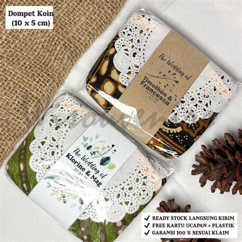 Jual Souvenir Pernikahan Dompet Koin Batik Khas Jogja Ukuran X Cm