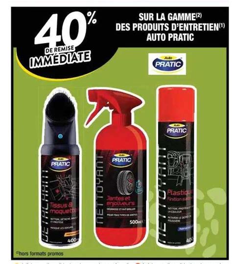 Promo La Gamme Des Produits D Entretien Auto Pratic Chez Cora