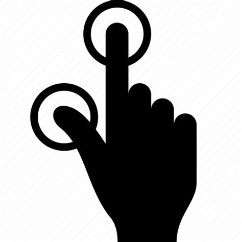 Finger Gesture Pinch Tap Touch Zoom Icon