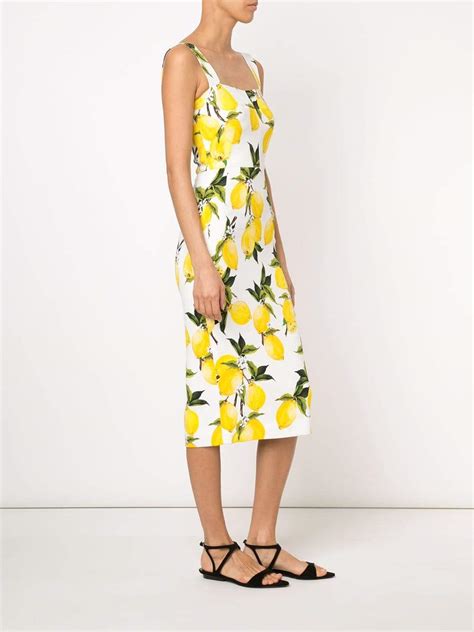 Lemon Print Dress Marissa Collections