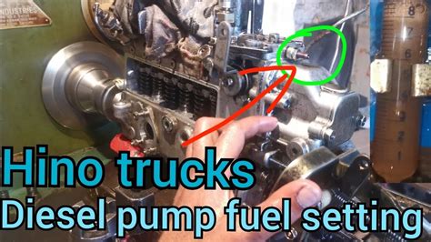 How To Hino Trucks Diesel Pump Fuel Setting Youtube