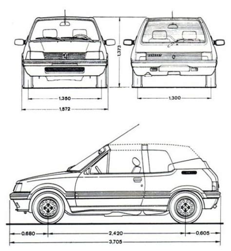 Peugeot 205 Ii Cabrio • Dane Techniczne • Autocentrum Pl