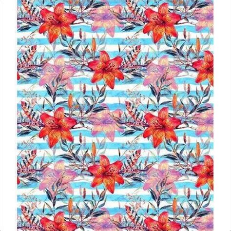 Cotton 44 45 Multicolor Digital Printed Fabric For Garments Gsm 150