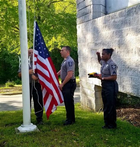 Calvert County Sheriffs Office Host Flag Raising Ceremony National Correctional Officer And