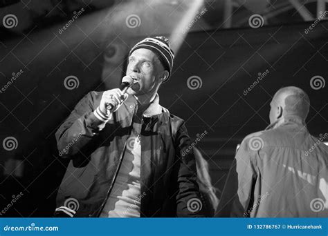 Russian Rap Singer Ligalize Concert In Night Club Korston Editorial