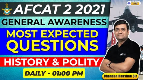 Afcat History Polity Most Expected Questions Raushan