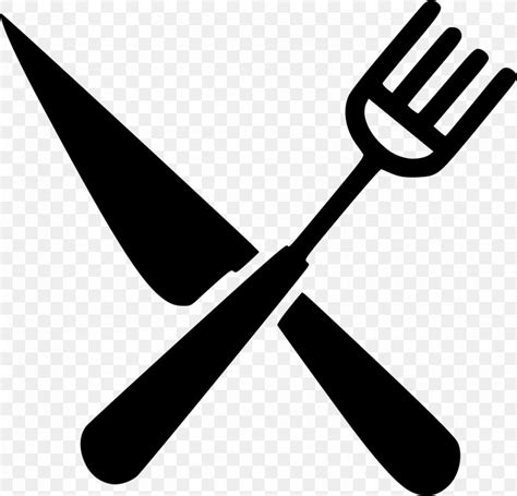 Knife Fork Euclidean Vector Vector Graphics Spoon, PNG, 980x942px, Knife, Apron, Black And White ...