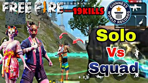 Freefire Solo Vs Squad 19 Kills Ft Ronak Gaming Youtube