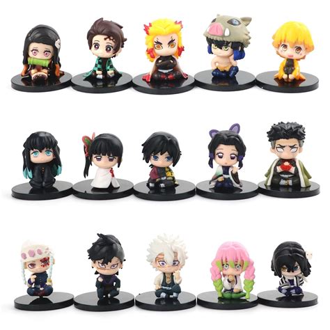 Buy Trunkin Demon Slayer Figures Chibi Small Mascot Action Figures Set ...