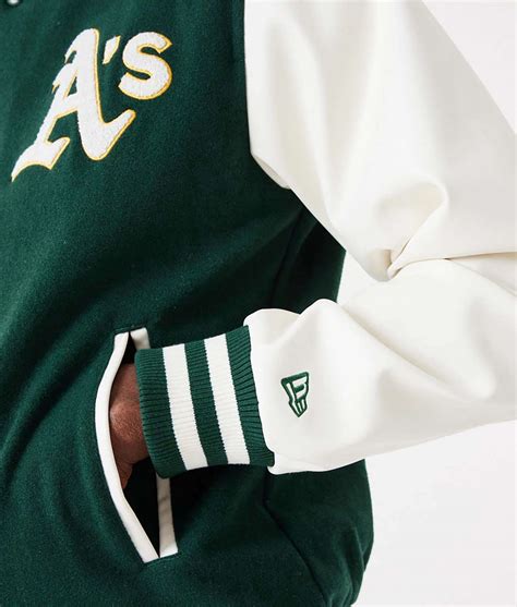 Green And White Oakland A S Varsity Jacket Jackets Creator