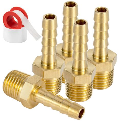 Brass Barb X Npt Male End Air Hose Pipe Fitting Threaded