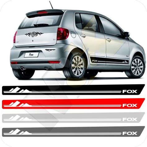 Kit Adesivo Lateral Faixa Raposa Fox Space Crossfox Brinde R 46 50