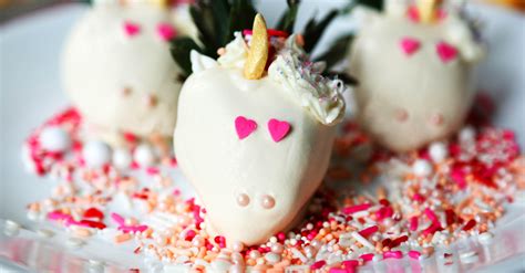 Chocolate Covered Strawberry Unicorns Popsugar Food