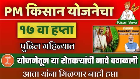 Pm किसान योजनेचा 17 वा हप्ता पुढील महिन्यात या शेतकऱ्यांना मिळणार