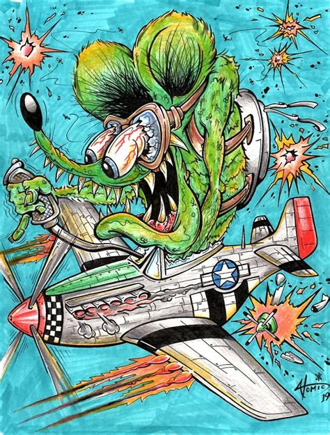 Rat Fink Madness Art Contest Entries Gnarly Magazine Car Cartoon