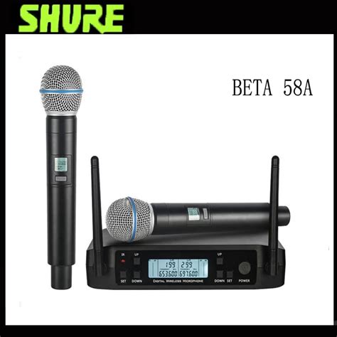 Shure Glxd4 Beta 58a Wireless Microphone Uhf Dynamic Handheld