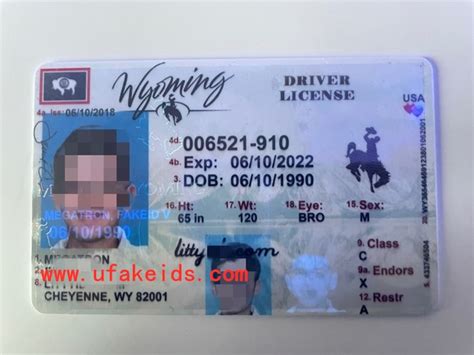 How To Make A Wyoming Scannable Fake Id Buy Fake Id Best Scannable