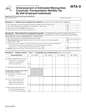 Fillable Online Underpayment Of Estimated Metropolitan Fax Email Print