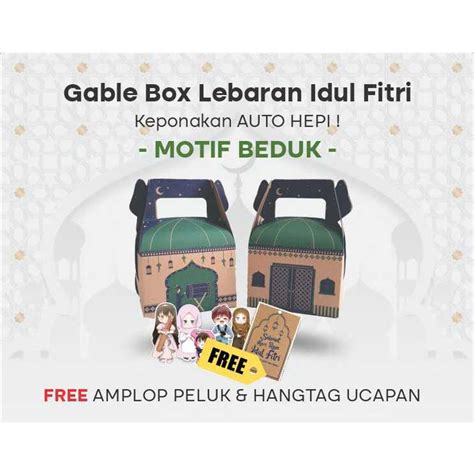 Jual Gable Box Lebaran Isi 20 Pcs Box Hampers Idul Fitri Parcel Hari