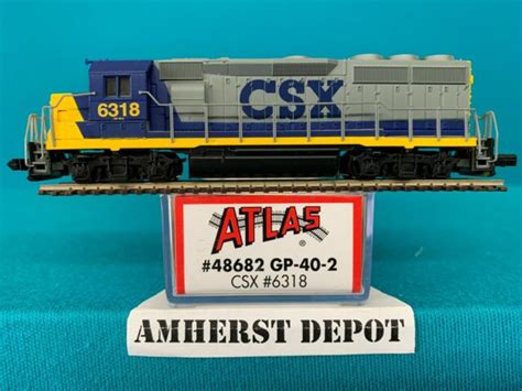 Atlas N Scale Engine Gp 40 2 Csx Dcc Equipped 48682 For Sale Online Ebay