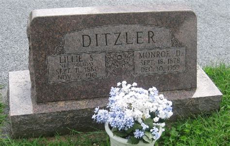 Monroe David Ditzler 1878 1959 Memorial Find A Grave