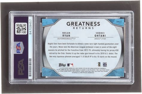 Nolan Ryan Signed Topps Chrome Greatness Returns Gre Nolan Ryan