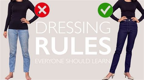 Dressing Rules Everyone Should Learn Once And For All Youtube