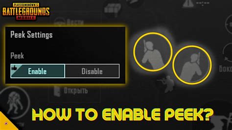 How To Enable The Left Right Button In Pubg Mobile Peek Settings Youtube