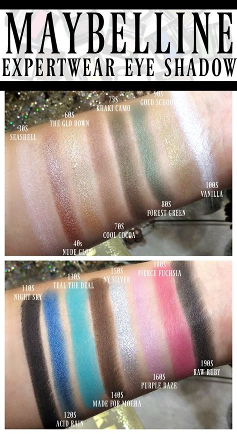 Maybelline Expertwear Eye Shadow Swatches Review Eotd Maybelline Eyeshadow Eyeshadow